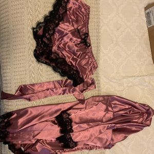 Sleep short and robe set